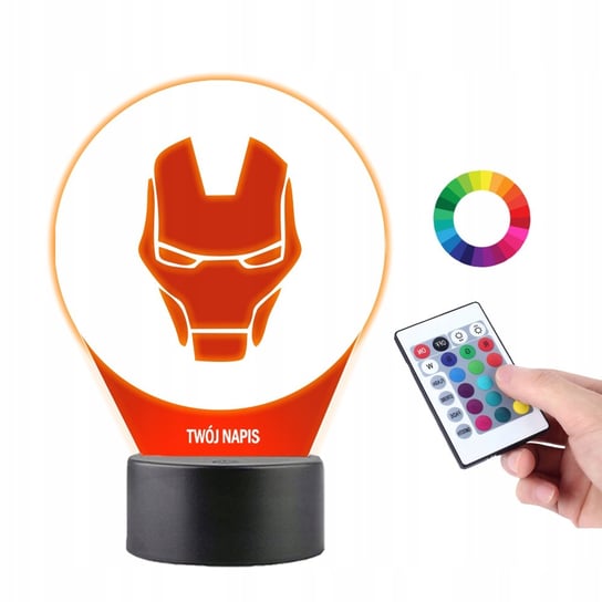 Lampka na Biurko Statuetka Led Iron Man Marvel Plexido