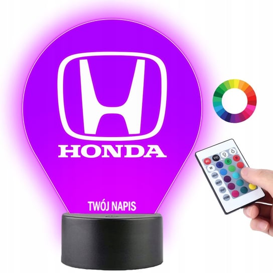 Lampka na Biurko Statuetka Led Motoryzacja Honda Emblemat Logo Plexido Plexido