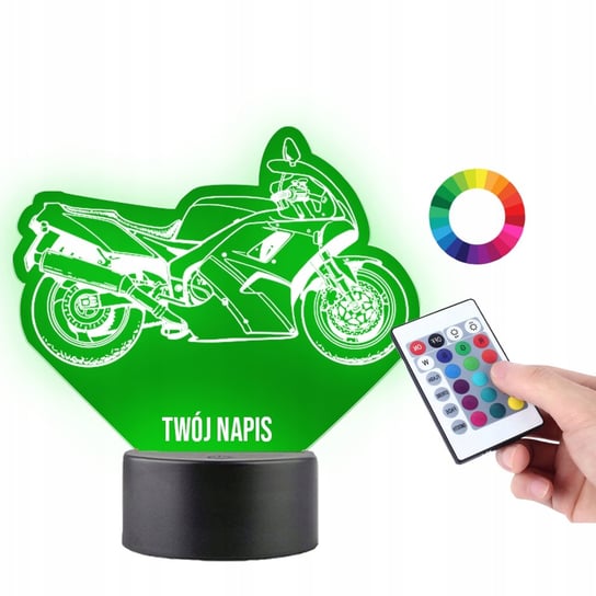 Lampka na Biurko Statuetka Led Motoryzacja Motocykl Yamaha Ścigacz Plexido Plexido