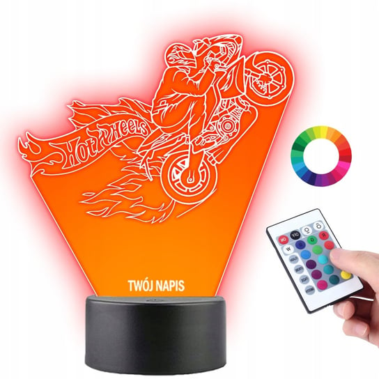 Lampka Na Biurko Statuetka Led Motoryzacja Motor Motocykl Hotwheels Plexido Plexido