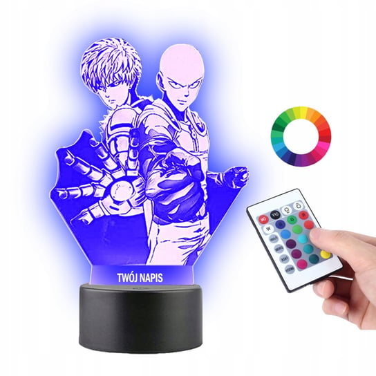 Lampka na Biurko Statuetka Led One-Punch Man Genos Plexido