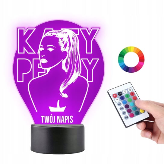 Lampka na Biurko Statuetka Led Piosenkarka Katy Perry Prezent dla Katy Cat Plexido