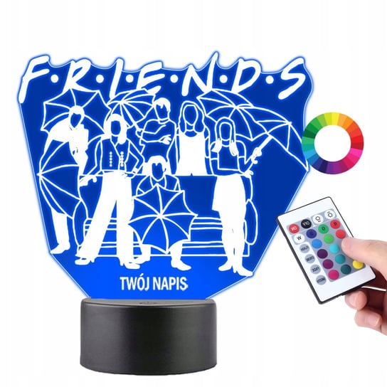 Lampka Na Biurko Statuetka Led Prezent Dla Fana Serialu Friends Przyjaciele Plexido
