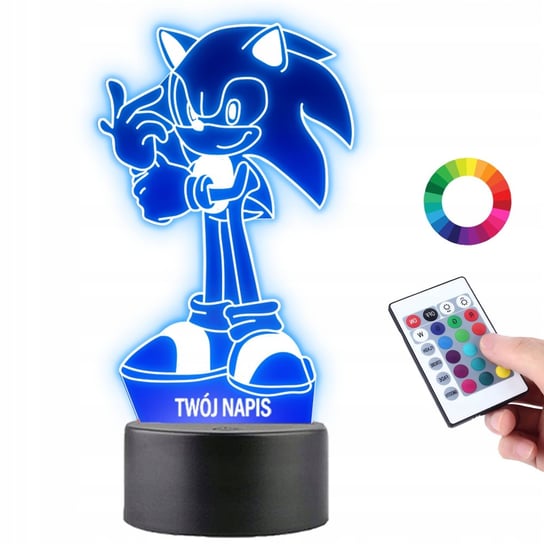 Lampka na Biurko Statuetka Led Sonic the Hedgehog Plexido