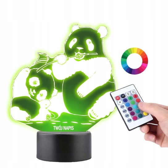 Lampka na Biurko Statuetka Misie Panda PLEXIDO Plexido