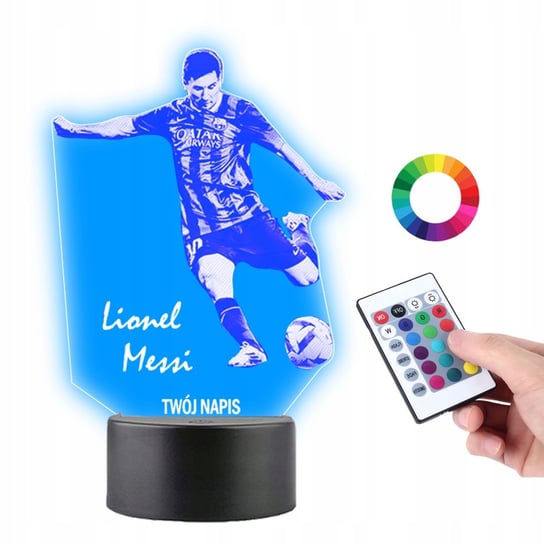 Lampka na Biurko Statuetka Piłkarz Lionel Messi Plexido