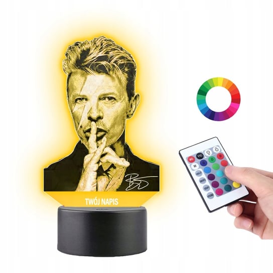 Lampka na Biurko Statuetka Piosenkarz David Bowie Plexido