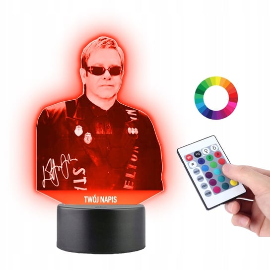 Lampka na Biurko Statuetka Piosenkarz Elton John Plexido