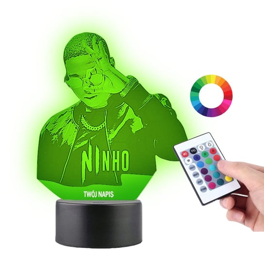 Lampka na Biurko Statuetka Raper Ninho Muzyka Rap Plexido