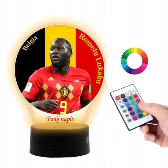 Lampka Na Biurko Statuetka UV Belgia Mundial Romel Plexido