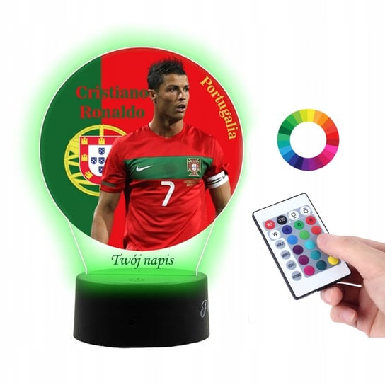 Lampka Na Biurko Statuetka UV Cristiano Ronaldo Plexido