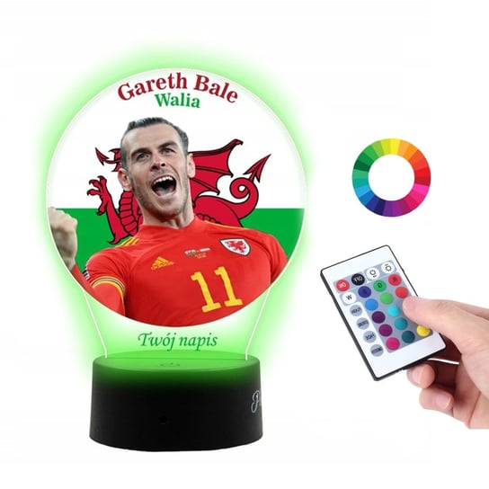 Lampka Na Biurko Statuetka UV Gareth Bale Walia Plexido