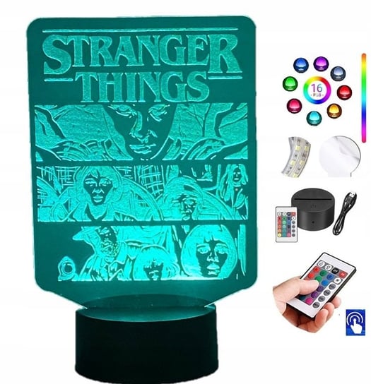Lampka na biurko Stranger Things 16kol LED PLEXIDO Plexido