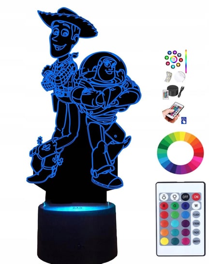 Lampka na biurko Toy Story 16kolorów LED PLEXIDO Plexido
