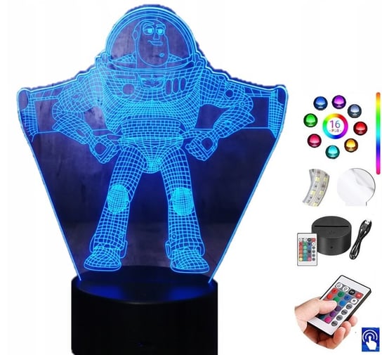 Lampka na biurko Toy Story Buzz 16kol LED PLEXIDO Plexido