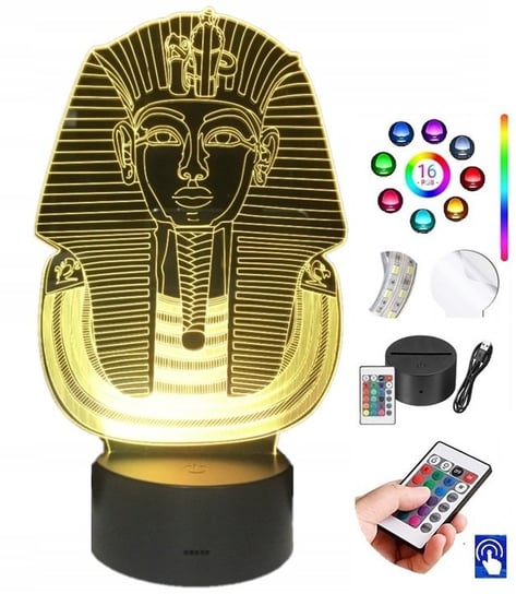Lampka Na Biurko Tutanchamon Faraon 16 Kolorów Led Plexido Plexido