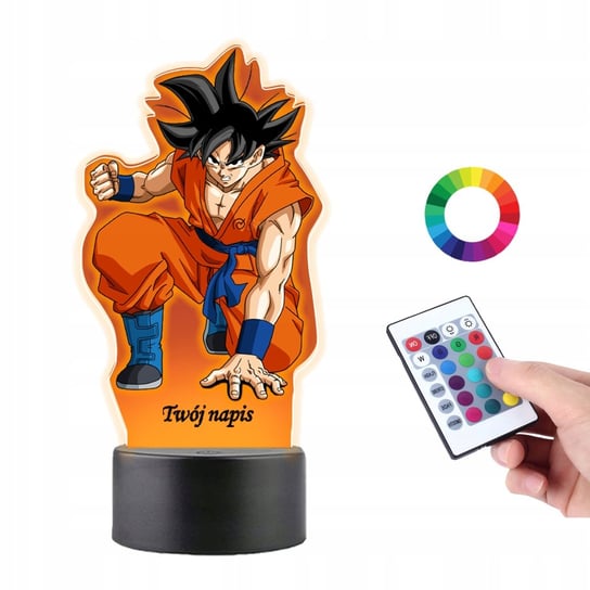 Lampka Na Biurko UV Dragon Ball Z Son Goku Anime Plexido