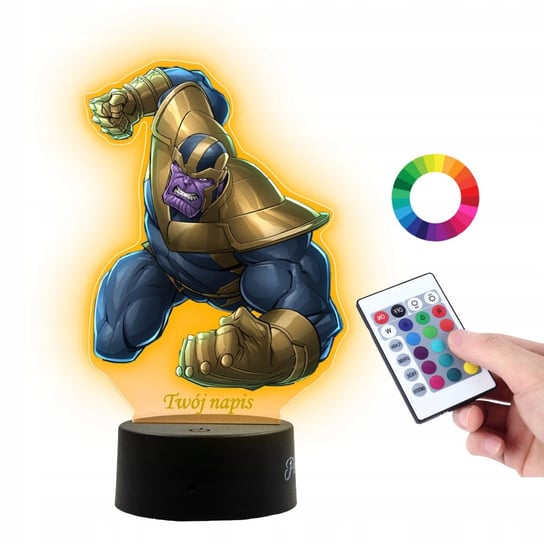 Lampka Na Biurko UV Statuetka Led Marvel Thanos Plexido