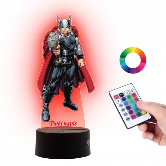 Lampka Na Biurko UV Statuetka Led Marvel Thor Plexido