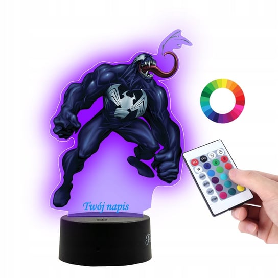 Lampka Na Biurko UV Statuetka Led Marvel Venom Plexido