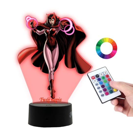 Lampka Na Biurko UV Statuetka Marvel Scarlet Witch Plexido