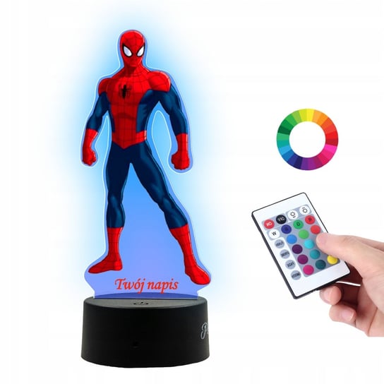 Lampka Na Biurko UV Statuetka Marvel Spiderman Plexido