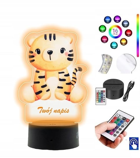Lampka na biurko UV Tygrysek Tygrys LED PLEXIDO Plexido