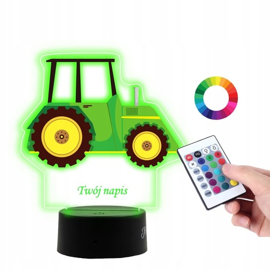 Lampka Na Biurko UV Zielony Traktorek PLEXIDO Plexido