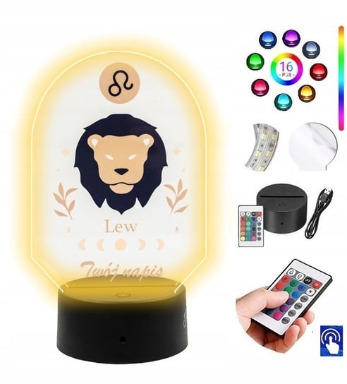 Lampka na biurko UV Znak Zodiaku LEW LED PLEXIDO Plexido