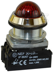 Lampka NEF30Le/24V czerwona W0-L-NEF30LE/24V C PROMET