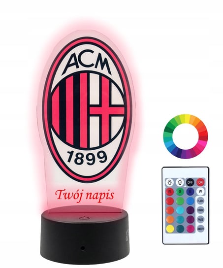 Lampka Nocna 3D LED AC Milan Plexido