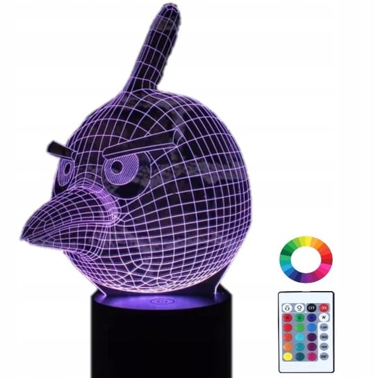 Lampka Nocna 3D Led Angry Birds Grawer Prezent Plexido