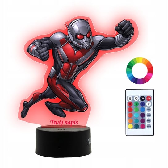 Lampka Nocna 3D LED Antman Marvel Plexido
