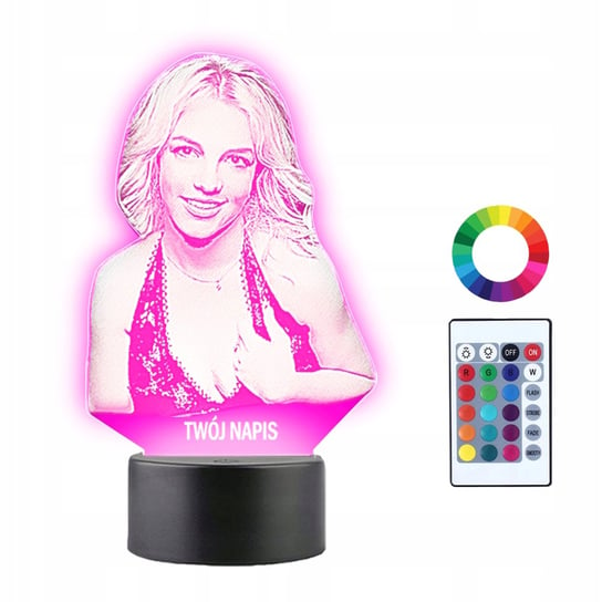 Lampka Nocna 3D Led Britney Spears Prezent Plexido