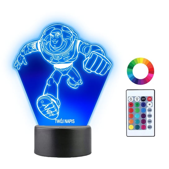 Lampka Nocna 3D Led Buzz Astral Toy Story Prezent Plexido