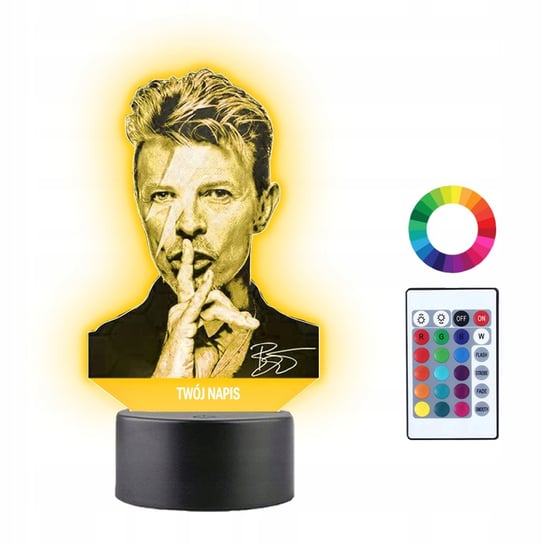 Lampka Nocna 3D Led David Bowie Prezent Plexido