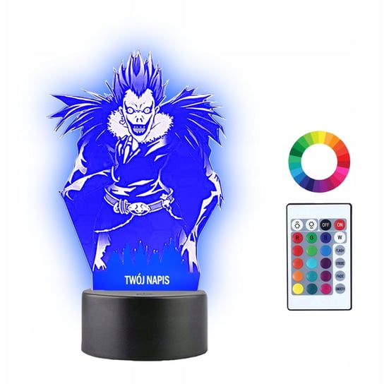 Lampka Nocna 3D Led Death Note Ryuk Anime Prezent Plexido