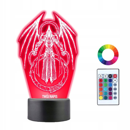 Lampka Nocna 3D Led Diablo Monster Boss Plexido