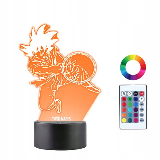 Lampka Nocna 3D Led Dragon Ball Goku Anime Prezent Plexido