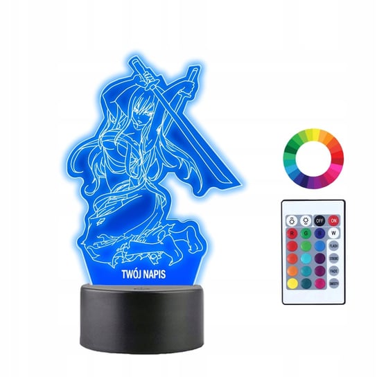 Lampka Nocna 3D LED Erza Scarlet Fairy Tail Plexido