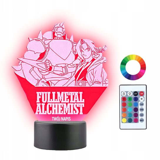 Lampka Nocna 3D LED Fullmetal Alchemist Anime Plexido