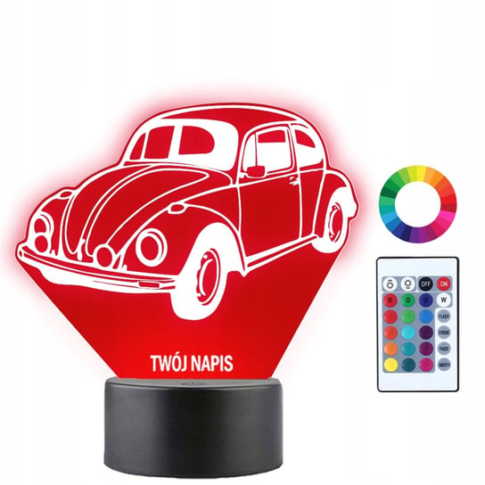 Lampka Nocna 3D LED Garbus Volkswagen Auto Prezent Plexido