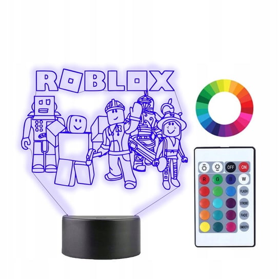 Lampka Nocna 3D Led Gra Roblox Postacie Plexido