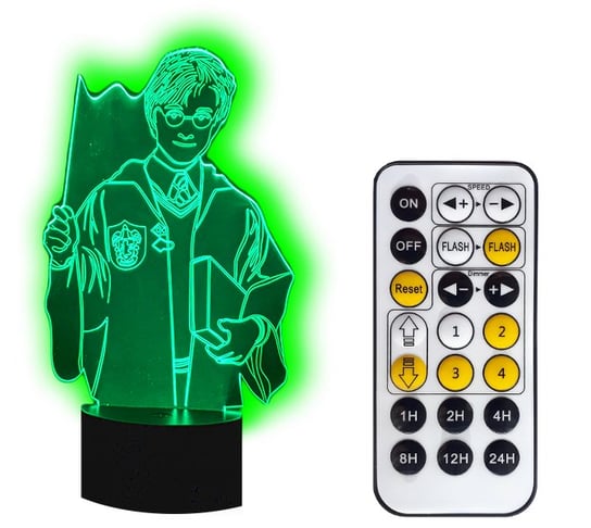 Lampka nocna 3D LED HARRY POTTER kabel USB + PILOT Inna marka