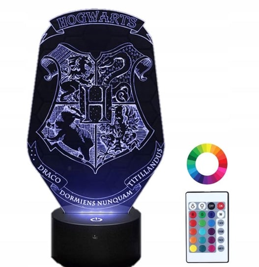 Lampka Nocna 3D Led Harry Potter Szkoła Hogwart Plexido
