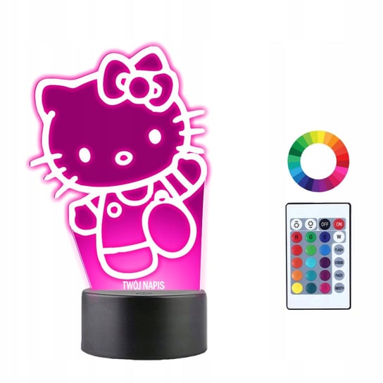 Lampka Nocna 3D Led Hello Kitty Prezent Plexido