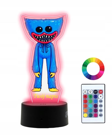 Lampka Nocna 3D LED Huggy Wuggy Plexido