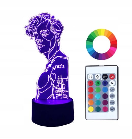 Lampka Nocna 3D Led Imię Grawer Harry Styles Plexido