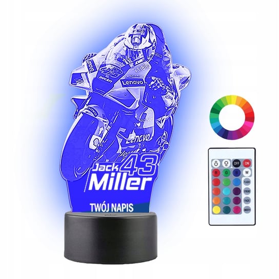 Lampka Nocna 3D LED Jack Miller Prezent Plexido