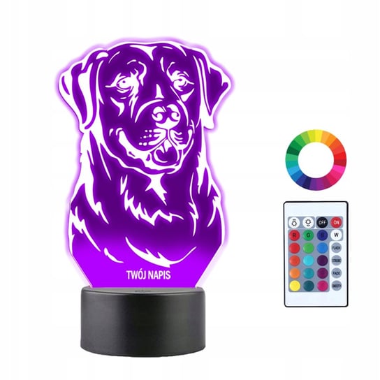 Lampka Nocna 3D LED Labrador Retriever Prezent Plexido